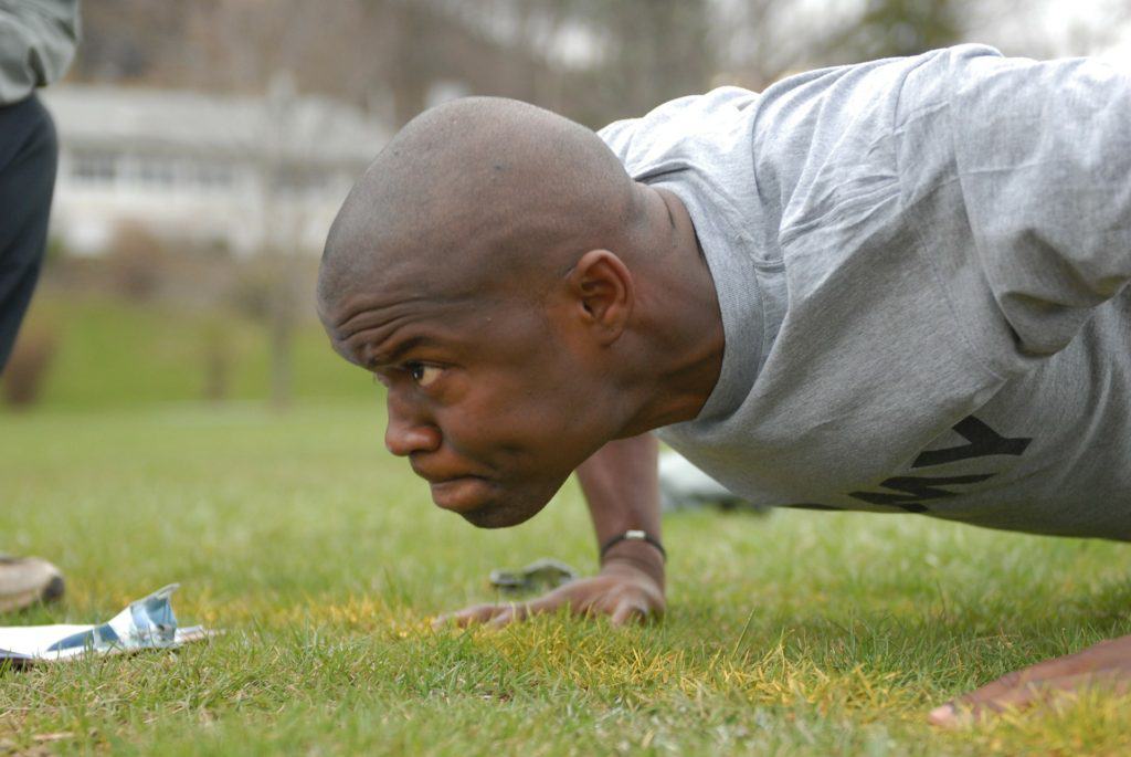 Push ups are a great example of free bodyweight training