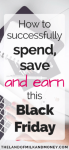 Save money Black Friday budget