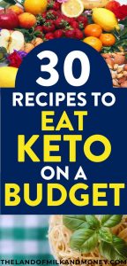 Wow, these simple keto recipes are PERFECT for beginners like me to meal plan! Having easy recipe ideas for breakfast, lunch, dinner, dessert and fat bombs is amazing! And the fact that I can follow the ketogenic diet AND stay on a budget with these recipes is the best, as I really need tips like this to work on saving money! #keto #ketodiet #ketogenic #ketorecipes #ketogenicdiet #lowcarb #recipe #easyrecipe #easydinner #dinner #dinnerrecipes #budget #budgeting #money #frugal #savemoney #ideas #breakfast #lunch #dessert