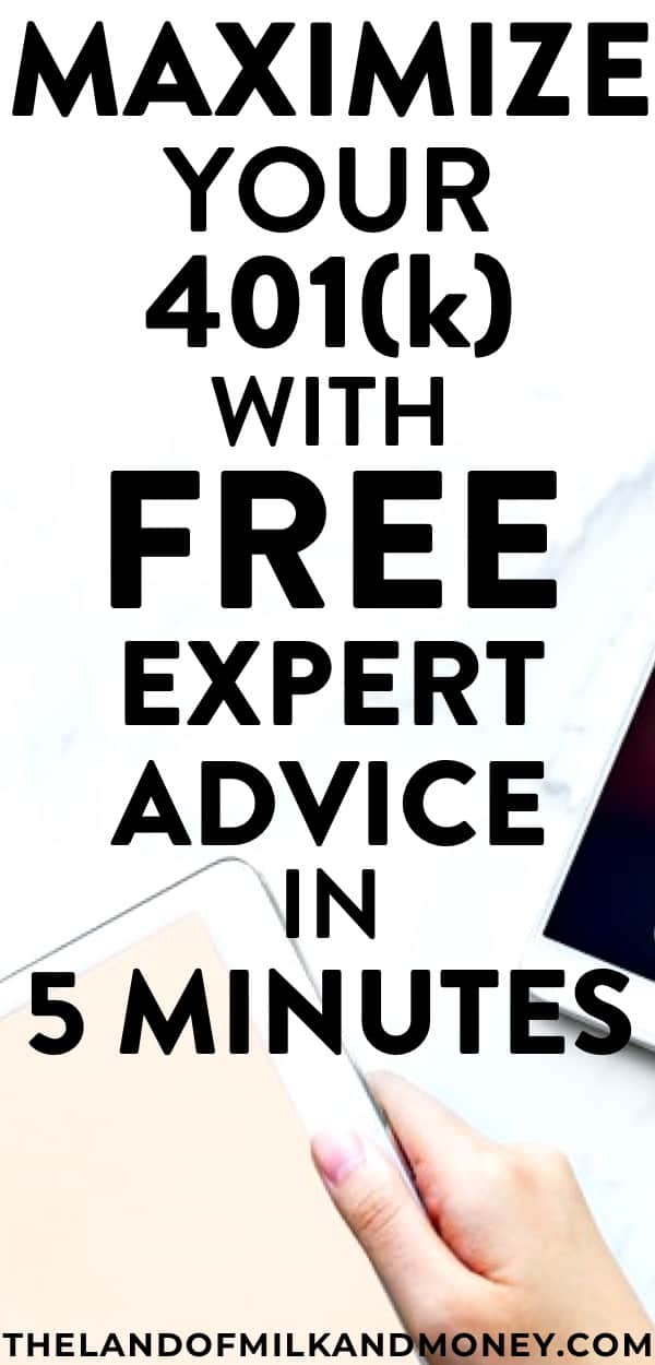 Free expert tips are the BEST!! I had NO idea what to do about investing in my 401(k), so these ideas are incredible - especially for beginners like me! I can't wait to actually have money for my retirement! #retirement #savemoney #money #financialfreedom #personalfinance #budget #frugal #hacks #tips #inspiration #save #investing #finances #advice