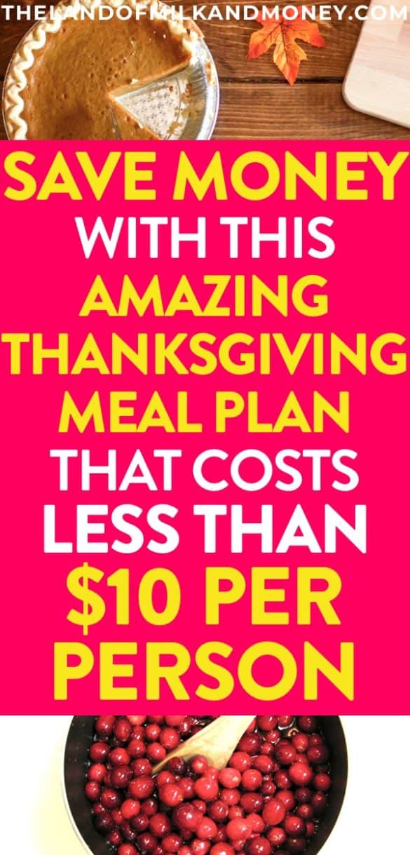 Thanksgiving dinner budget lesson plan