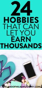 This list of ideas for hobbies that make money online and at home are amazing! I SO needed some extra cash, so these tips were great inspiration to try to get started at doing things like DIY crafts to make money for the house budget. I bet these would be fantastic for stay at home moms! Super fun, creative, interesting, easy - and cheap!