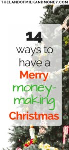 I never would have thought of ways to make money over the holidays but seeing how to earn extra money is so good when I'm trying to have a frugal Christmas on a budget! Seeing how to make money from home as a Christmas side hustle is fantastic - and will go a long way to helping me pay for the Christmas traditions in our family! #christmas #holidays #makemoney #sidehustle