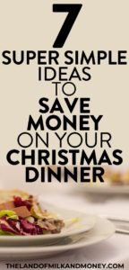 These cheap Christmas dinner ideas are amazing for having a frugal Christmas on a budget! I SO needed some ideas to help me save money these holidays so these money saving tips are perfect! It's great to see that we can still have our Christmas traditions while embracing frugal living, with easy Christmas recipes and menus that are real money savers #christmas #holidays #frugal #savemoney